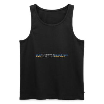 Wal-Anleger = Diamant - Männer Premium Bio Tank Top - Schwarz - Vorne - Michal (187cm)