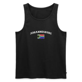 Johannesburg South Africa South African Flag - Men's Premium Organic Tank Top - black - Front - Michal (187cm)
