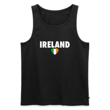 Ireland Ireland Irish Flag Proud Irishman - Men's Premium Organic Tank Top - black - Front - Michal (187cm)