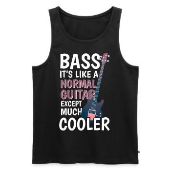 Groupe musicien Bass - Débardeur bio Premium Homme - noir - Devant - AI Model Male 178 light (178cm)