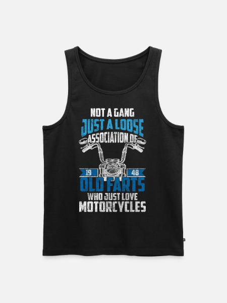 Motorcycle Chopper Husqvarna Motocross - Men's Premium Organic Tank Top - black