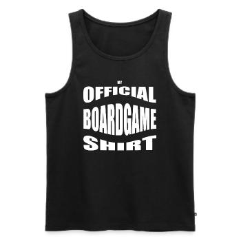 Boardgamer tshirt - My official Boardgame shirt - Men's Premium Organic Tank Top - black - Front - AI Model Male 178 light (178cm)