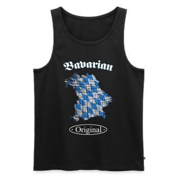 Bavarian Original Bayern - Männer Premium Bio Tank Top - Schwarz - Vorne - AI Model Male 178 light (178cm)