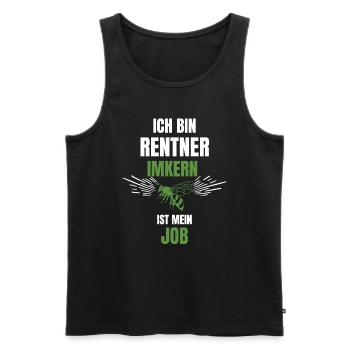 Imker Rentner Ruhestand - Männer Premium Bio Tank Top - Schwarz - Vorne - Michal (187cm)