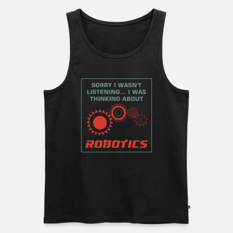 Thinking About Robots Engineering Electronic - Men's Premium Organic Tank Top - black
