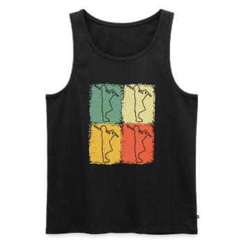 Bagpipes Bagpipes Bagpipe - Men's Premium Organic Tank Top - black - Front - AI Model Male 178 light (178cm)