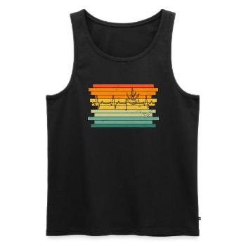 Bagpipes Bagpipes Bagpipe - Men's Premium Organic Tank Top - black - Front - AI Model Male 178 light (178cm)
