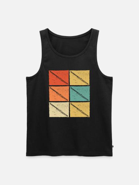 Flute Flute player Flutist - Men's Premium Organic Tank Top - black