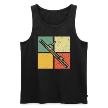 Bassoon Bassoon Bassoon Player Bassoonist - Men's Premium Organic Tank Top - black - Front - AI Model Male 178 light (178cm)