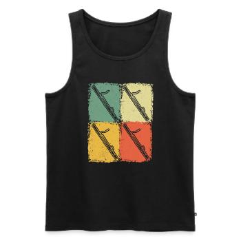 Bassoon Bassoon Bassoon Player Bassoonist - Men's Premium Organic Tank Top - black - Front - AI Model Male 178 light (178cm)