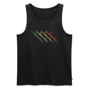 Bassoon Bassoon Bassoon Player Bassoonist - Men's Premium Organic Tank Top - black - Front - Michal (187cm)