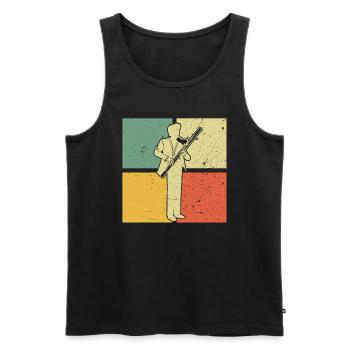 Bassoon Bassoon Bassoon Player Bassoonist - Men's Premium Organic Tank Top - black - Front - AI Model Male 178 light (178cm)
