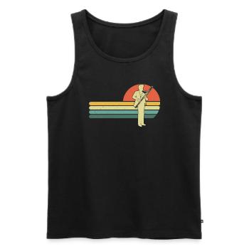 Bassoon Bassoon Bassoon Player Bassoonist - Men's Premium Organic Tank Top - black - Front - AI Model Male 178 light (178cm)