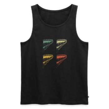 Panflute Panflute player Panflutist - Men's Premium Organic Tank Top - black - Front - Michal (187cm)