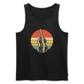 Double bass Double bass player Double bass player - Men's Premium Organic Tank Top - black - Front - Michal (187cm)