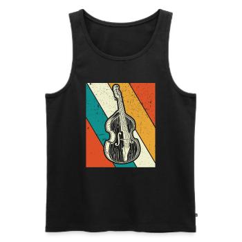 Double bass Double bass player Double bass player - Men's Premium Organic Tank Top - black - Front - Michal (187cm)
