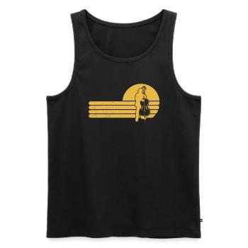 Double bass Double bass player Double bass player - Men's Premium Organic Tank Top - black - Front - Michal (187cm)