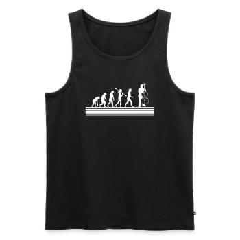 Double bass Double bass player Double bass player - Men's Premium Organic Tank Top - black - Front - Michal (187cm)