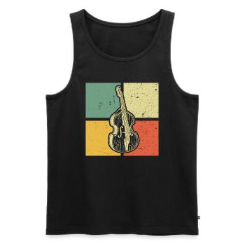 Double bass Double bass player Double bass player - Men's Premium Organic Tank Top - black - Front - Michal (187cm)