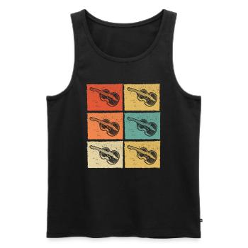 Double bass Double bass player Double bass player - Men's Premium Organic Tank Top - black - Front - AI Model Male 178 light (178cm)