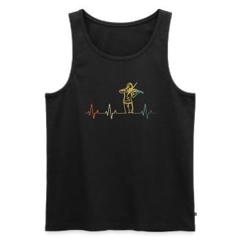 Violin Violinist Violinist - Men's Premium Organic Tank Top - black - Front - AI Model Male 178 light (178cm)