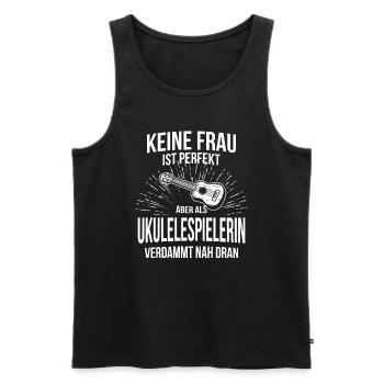 Ukulele Ukulele-Spieler Ukulelist - Männer Premium Bio Tank Top - Schwarz - Vorne - Michal (187cm)