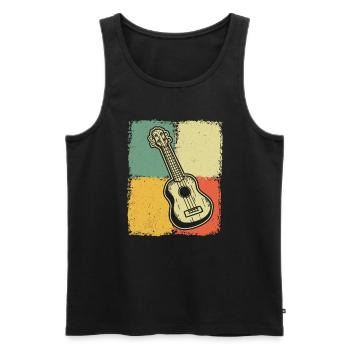 Ukulele Ukulele-Spieler Ukulelist - Männer Premium Bio Tank Top - Schwarz - Vorne - Michal (187cm)