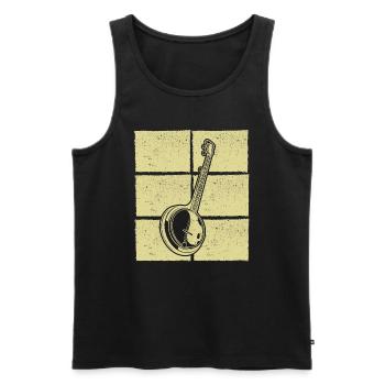 Banjo Banjo joueur Banjoïste - Débardeur bio Premium Homme - noir - Devant - Michal (187cm)