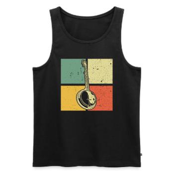 Banjo Banjo joueur Banjoïste - Débardeur bio Premium Homme - noir - Devant - Michal (187cm)