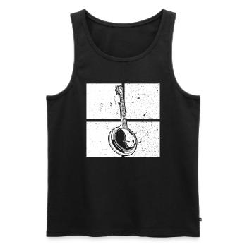 Banjo Banjo joueur Banjoïste - Débardeur bio Premium Homme - noir - Devant - Michal (187cm)