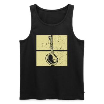 Banjo Banjo joueur Banjoïste - Débardeur bio Premium Homme - noir - Devant - Michal (187cm)