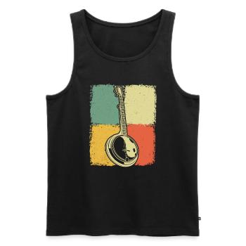 Banjo Banjospieler Banjoist - Männer Premium Bio Tank Top - Schwarz - Vorne - Michal (187cm)