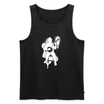 Banjo Banjo joueur Banjoïste - Débardeur bio Premium Homme - noir - Devant - Michal (187cm)