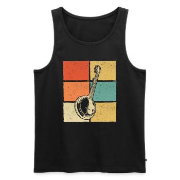 Banjo Banjo joueur Banjoïste - Débardeur bio Premium Homme - noir - Devant - Michal (187cm)