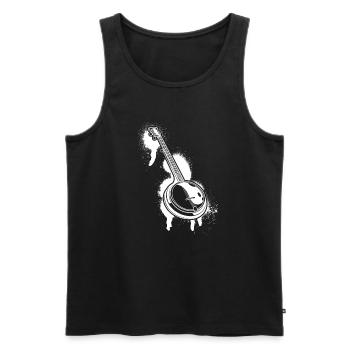 Banjo Banjo joueur Banjoïste - Débardeur bio Premium Homme - noir - Devant - Michal (187cm)