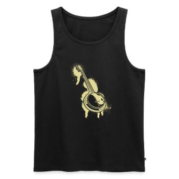 Banjo Banjo joueur Banjoïste - Débardeur bio Premium Homme - noir - Devant - Michal (187cm)