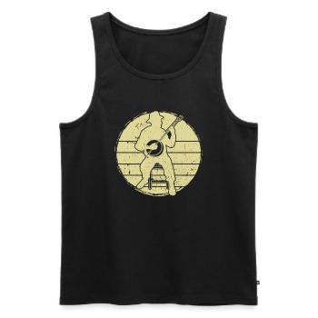 Banjo Banjospieler Banjoist - Männer Premium Bio Tank Top - Schwarz - Vorne - Michal (187cm)