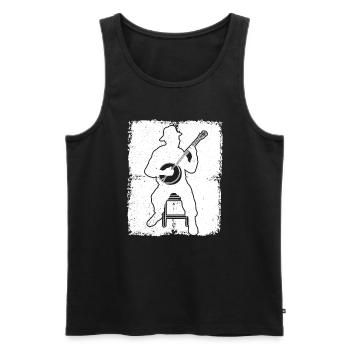 Banjo Banjo joueur Banjoïste - Débardeur bio Premium Homme - noir - Devant - Michal (187cm)