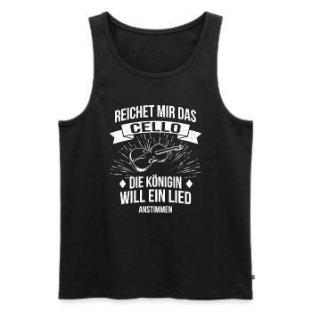 Cello Cellospieler Cellist - Männer Premium Bio Tank Top - Schwarz - Vorne - Michal (187cm)