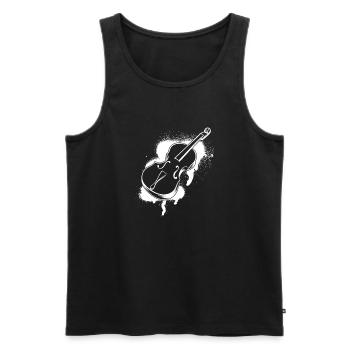 Cello Cellospieler Cellist - Männer Premium Bio Tank Top - Schwarz - Vorne - Michal (187cm)