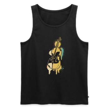 Cello Cellospieler Cellist - Männer Premium Bio Tank Top - Schwarz - Vorne - Michal (187cm)