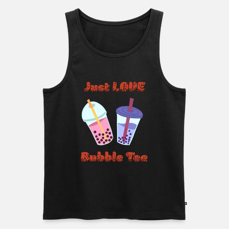 Bubble Tea - Männer Premium Bio Tank Top - Schwarz