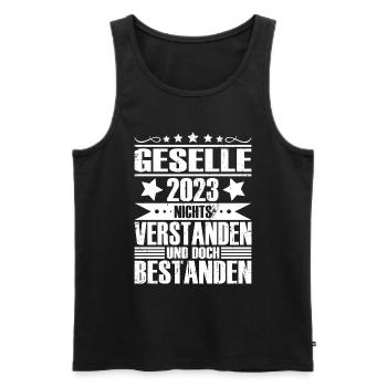 Geselle 2023 - Männer Premium Bio Tank Top - Schwarz - Vorne - Michal (187cm)