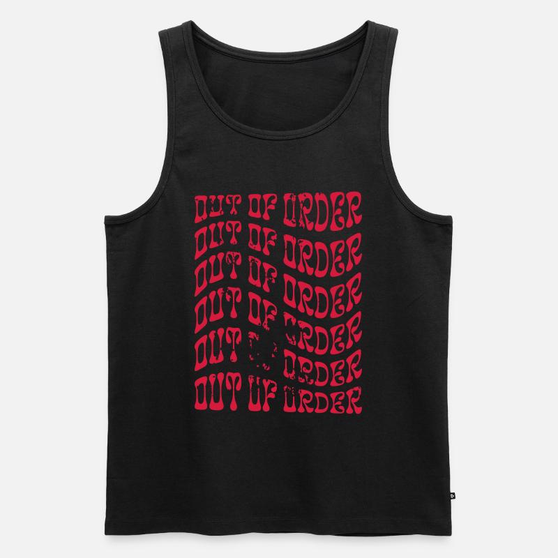 Arbeit Wochenende kur burnout reha - Männer Premium Bio Tank Top - Schwarz