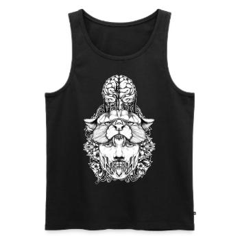 Cat People - Men's Premium Organic Tank Top - black - Front - Michal (187cm)