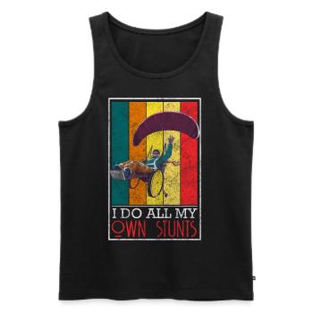 Behinderung Witzig - Männer Premium Bio Tank Top - Schwarz - Vorne - AI Model Male 178 light (178cm)