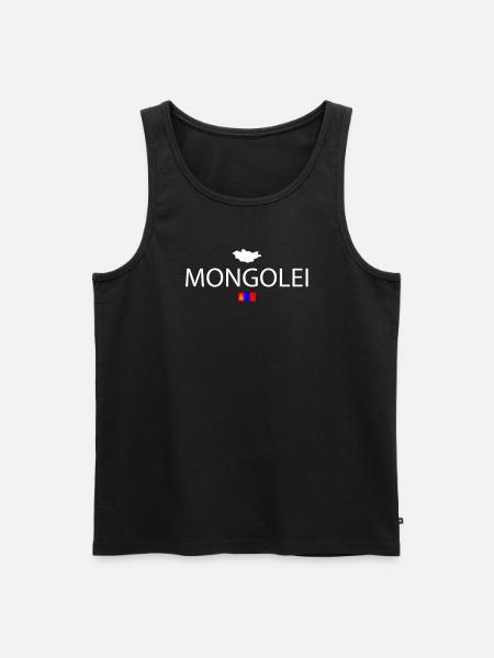 Mongolei Reise - Männer Premium Bio Tank Top - Schwarz