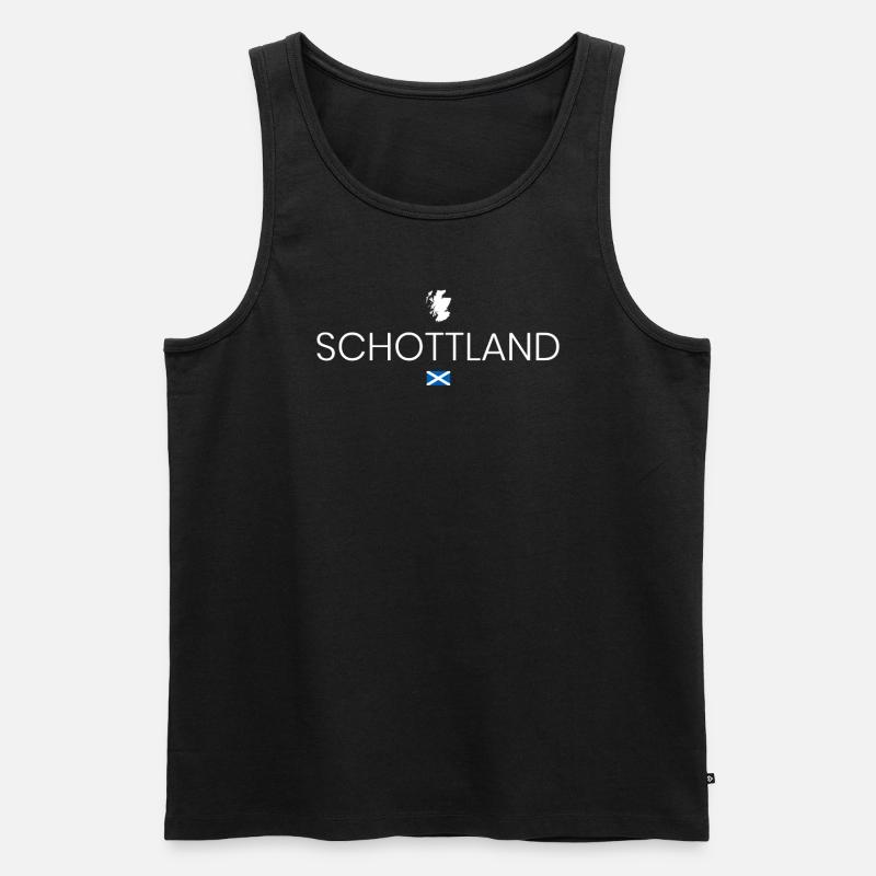 Schottland Reise - Männer Premium Bio Tank Top - Schwarz