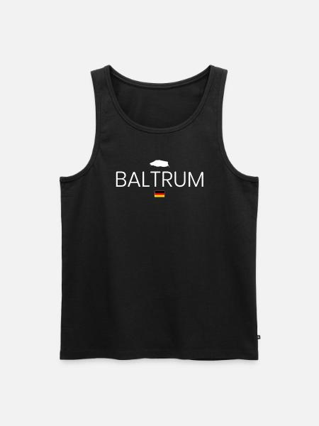 Baltrum Urlaub - Männer Premium Bio Tank Top - Schwarz