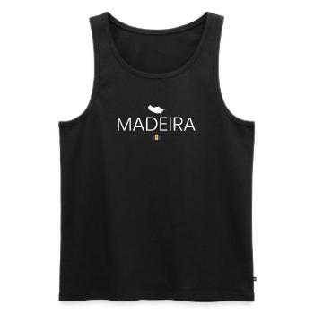 Madeira Urlaub - Männer Premium Bio Tank Top - Schwarz - Vorne - AI Model Male 178 light (178cm)